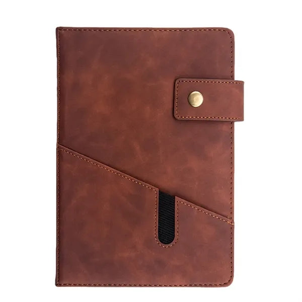 Leather Notebook With Slip Pocket