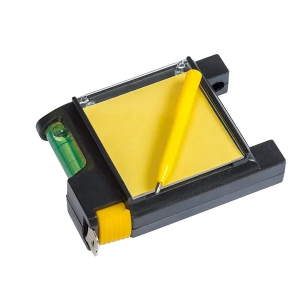 Level Meter Notepad Pen Tape Measure Multi-Function 4 In 1