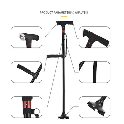 Elderly Walking Stick With Alarm