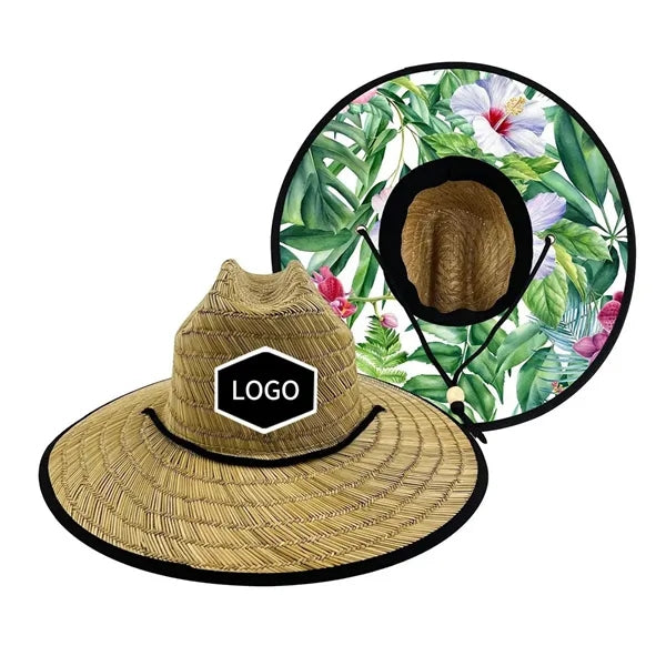 Outdoor Sunscreen Lifeguard Straw Hat
