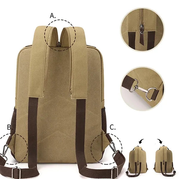 Vintage Men'S Backpack