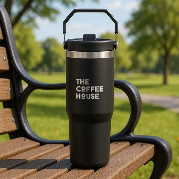 Revive SS Tumbler w/Handle & Straw - 30oz
