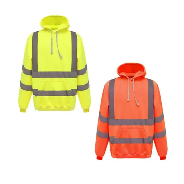 Reflective Safety Hoodie with Bands & Brace - 280G Fleece