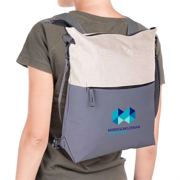 Ocean Plastic Two Tone Backpack Tote