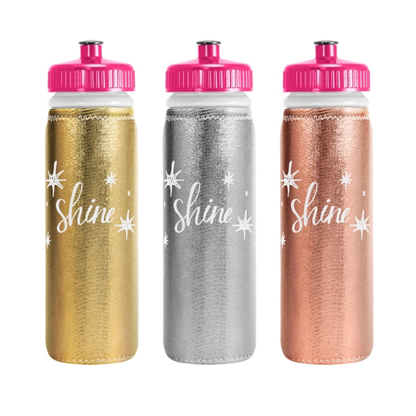 Metallic Van Metro Sport Bottle-Push-Pull Cap