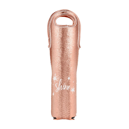 Wine Tote -Metallic Neoprene Single