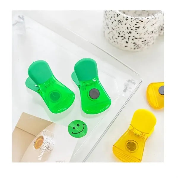 Plastic Magnetic Chip Clip Custom Pad Printing Bag Clips