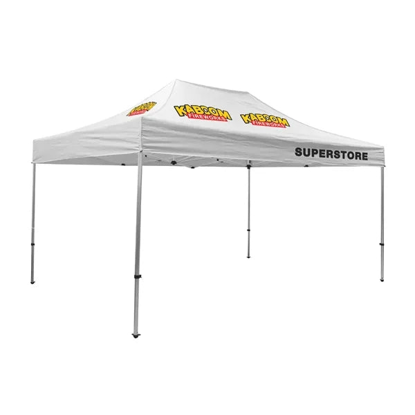 15' Premium Tent Kit (Imprinted, 4 Locations)