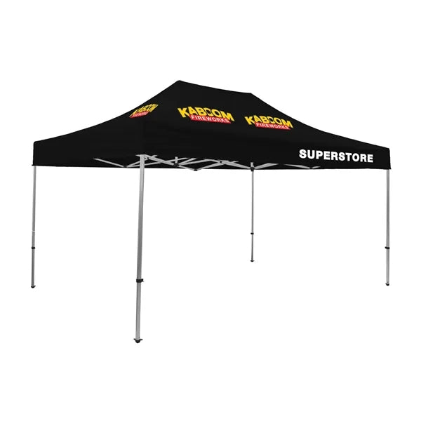 15' Premium Tent Kit (Imprinted, 4 Locations)