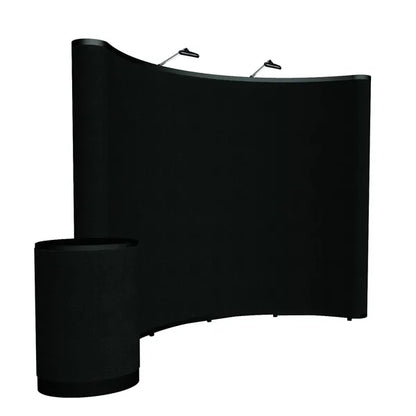 10' Curved Show 'N Rise Floor Display Kit (Fabric)