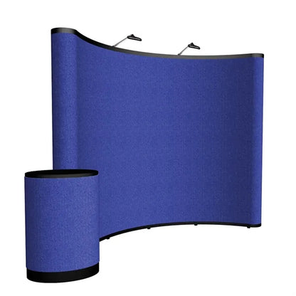 10' Curved Show 'N Rise Floor Display Kit (Fabric)