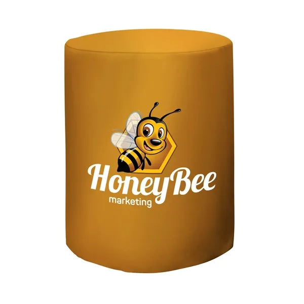 Bar-Height Round Fitted Table Throw (Full-Color Front Only)