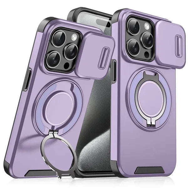 Magnetic Rotating Stand Case For Iphone 16 Pro Max