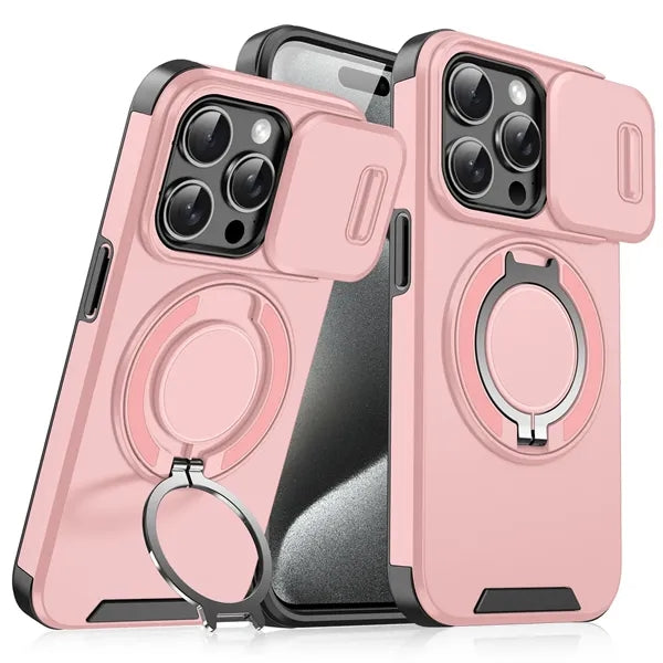 Magnetic Rotating Stand Case For Iphone 16 Pro Max