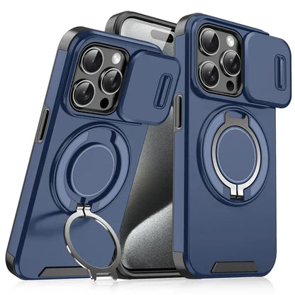 Magnetic Rotating Stand Case For Iphone 16 Pro Max