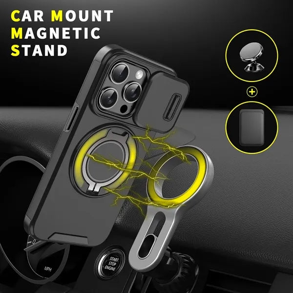 Magnetic Rotating Stand Case For Iphone 16 Pro Max