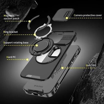 Magnetic Rotating Stand Case For Iphone 16 Pro Max