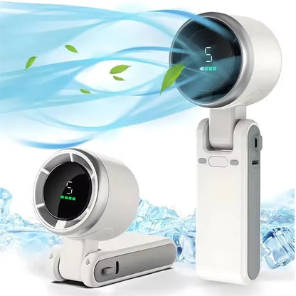 Turbo Speed Usb Rechargeable Handheld Fan