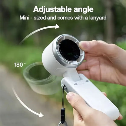 Turbo Speed Usb Rechargeable Handheld Fan