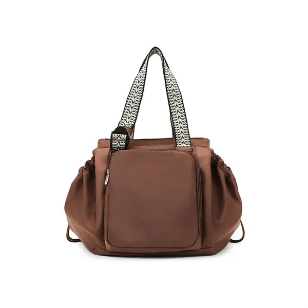 2In1 Foldable Nylon Large Capacity Tote Backpack