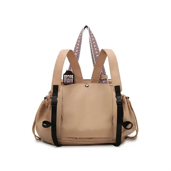 2In1 Foldable Nylon Large Capacity Tote Backpack