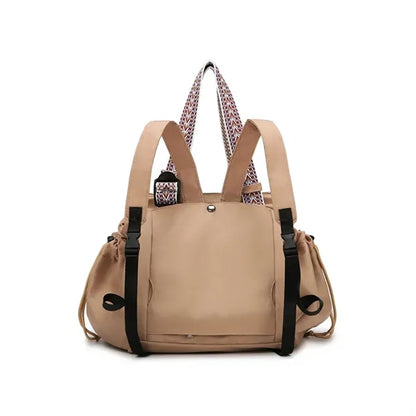 2In1 Foldable Nylon Large Capacity Tote Backpack