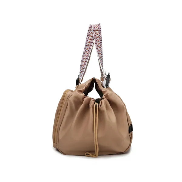 2In1 Foldable Nylon Large Capacity Tote Backpack