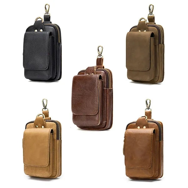 Leather Crossbody Phone Bag With Rfid Protection