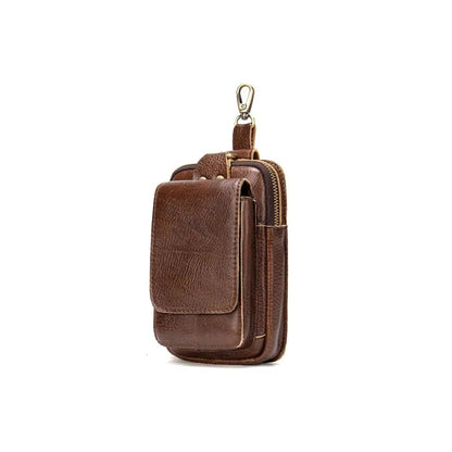 Leather Crossbody Phone Bag With Rfid Protection