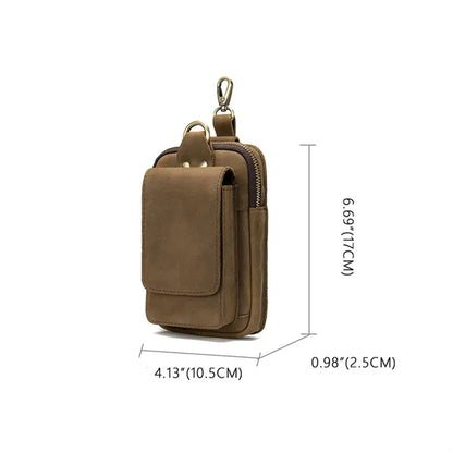 Leather Crossbody Phone Bag With Rfid Protection