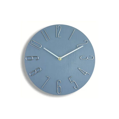 Silent Plastic Wall Clock 12 Inch Round