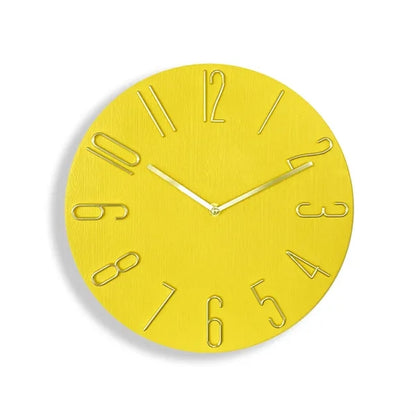 Silent Plastic Wall Clock 12 Inch Round