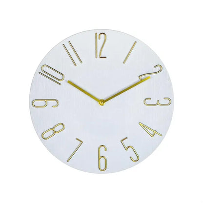 Silent Plastic Wall Clock 12 Inch Round