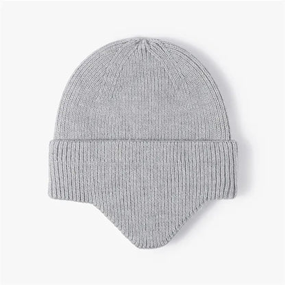 Winter Knit Earflap Hat Cold Weather Beanie