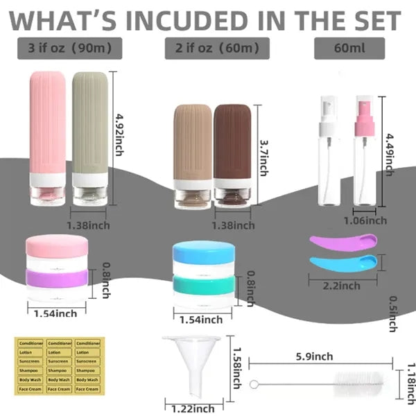 Silicone Travel Containers