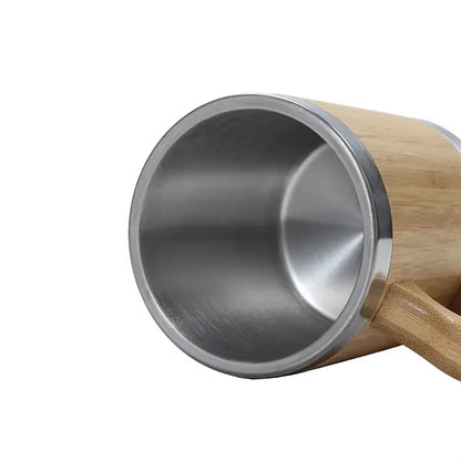 Customizable Eco-Friendly Bamboo Stainless Steel Thermos Cup