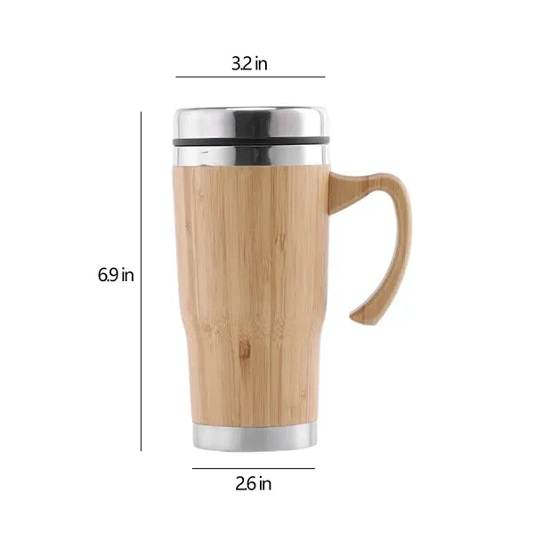 Customizable Eco-Friendly Bamboo Stainless Steel Thermos Cup