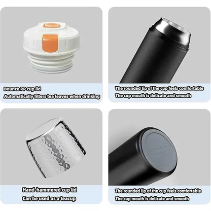 316 Vacuum Thickened Stainless Steel Thermos Cup With Filter