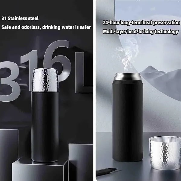 316 Vacuum Thickened Stainless Steel Thermos Cup With Filter