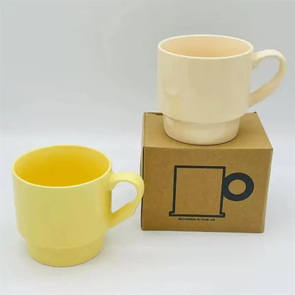 Creative Cartoon Colorful Customizable Ceramic Stacking Cups