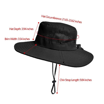 Multifunctional Outdoor Breathable Sunshade Bucket Hat