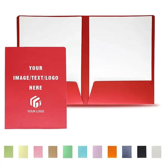 School supplies paper document holder two-pocket folder
