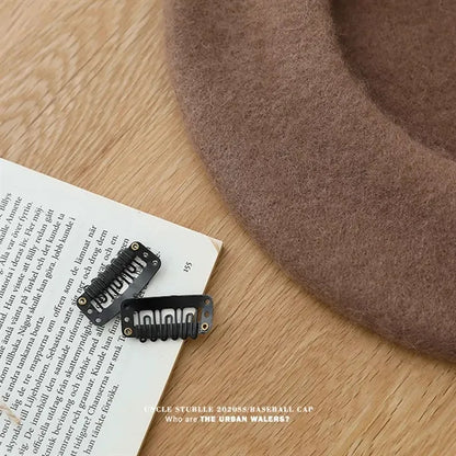 Solid Color Wool Fashionable Warm Customizable Beret