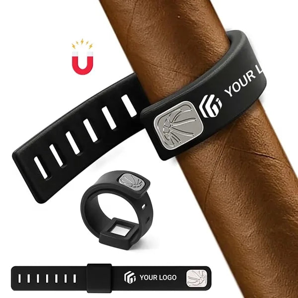 Sporting event golf fishing adjustable magnetic cigar holder
