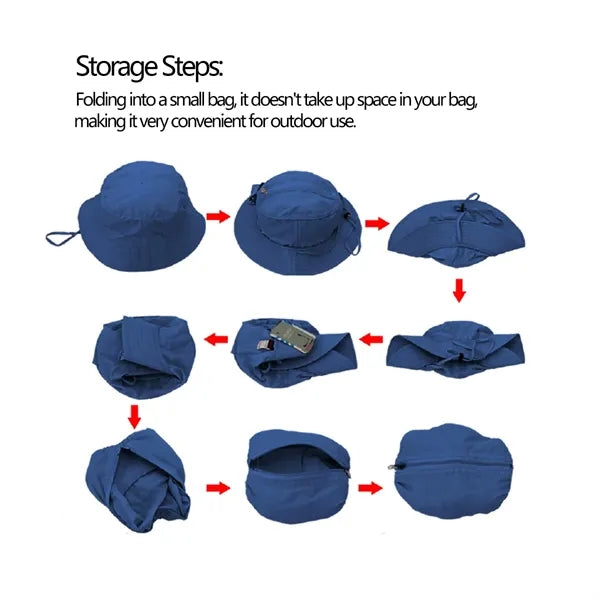 Foldable Outdoor Sun-Proof Quick-Drying Thin Bucket Hat