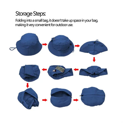 Foldable Outdoor Sun-Proof Quick-Drying Thin Bucket Hat