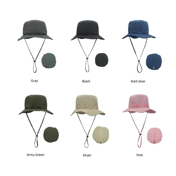 Foldable Outdoor Sun-Proof Quick-Drying Thin Bucket Hat