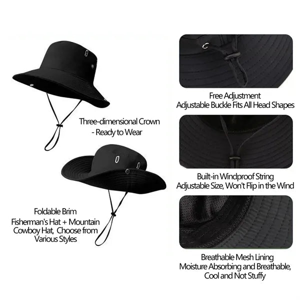 Large Brim Sun Protection Quick-Drying Outdoor Sun Hat