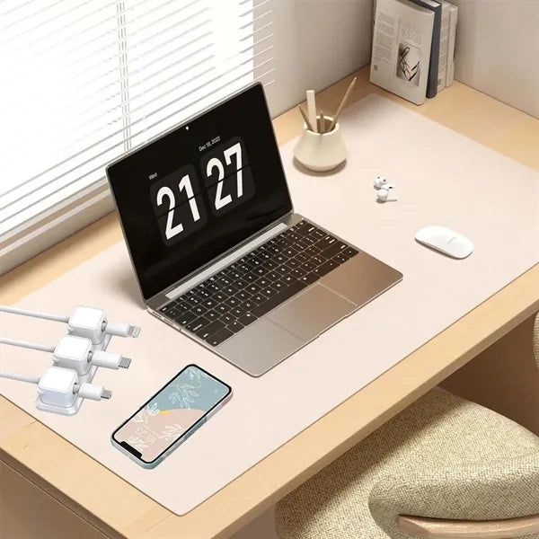 Office desk workspace organizer cable management cord holder