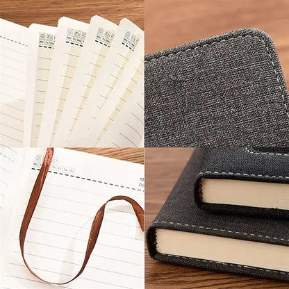 Portable A5 Waterproof And Wear-Resistant Leather Notebook